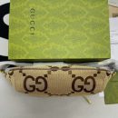 1:1 Replica Gucci Jumbo GG Belt Bag Camel And Ebony Jumbo GG Canvas For Women  15.3in/39cm GG 696031 UKMDG 2570