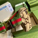 1:1 Replica Gucci Jumbo GG Belt Bag Camel And Ebony Jumbo GG Canvas For Women  15.3in/39cm GG 696031 UKMDG 2570