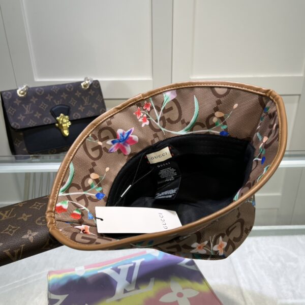 Gucci Jumbo GG Fedora Hat With Floral Embroidery Beige GG Hat ‎701842 3HAJM 2584