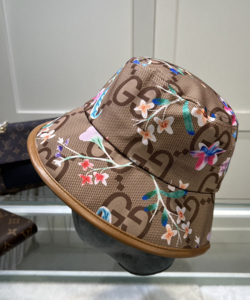 Gucci Jumbo GG Fedora Hat With Floral Embroidery Beige GG Hat ‎701842 3HAJM 2584