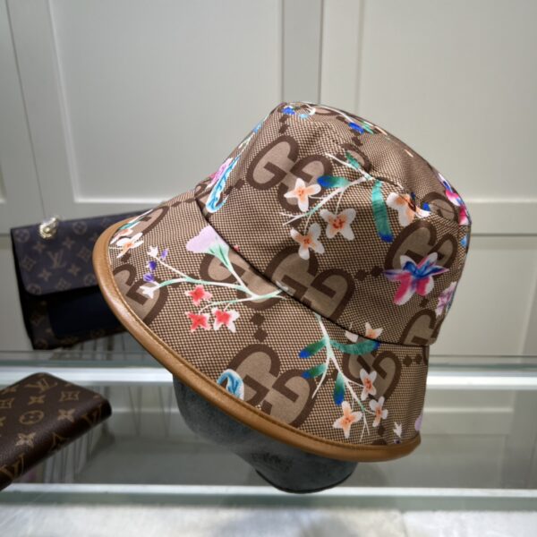Gucci Jumbo GG Fedora Hat With Floral Embroidery Beige GG Hat ‎701842 3HAJM 2584
