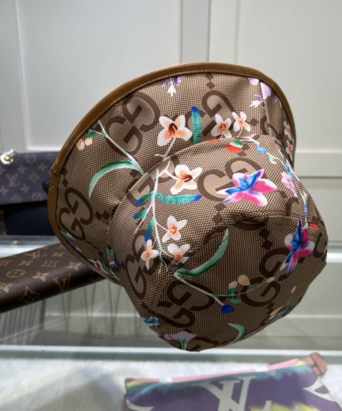 Gucci Jumbo GG Fedora Hat With Floral Embroidery Beige GG Hat ‎701842 3HAJM 2584