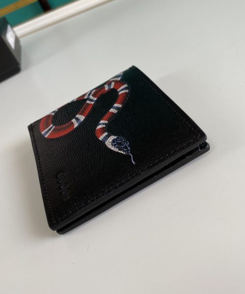 1:1 Replica Gucci Kingsnake Print GG Supreme Wallet For Men, Men's Wallet 11cm/4.5in GG ‎451268 K551N 1058