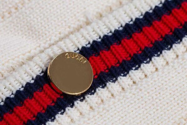 Gucci Knit Cotton Cardigan Cream For Men