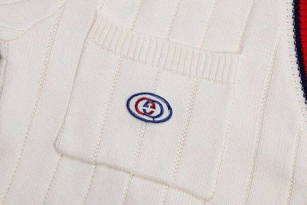 Gucci Knit Cotton Cardigan Cream For Men