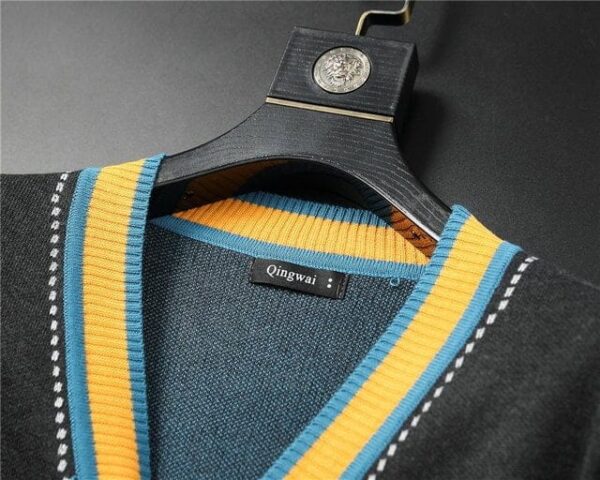 Gucci Knit Wool Cardigan With Patch Black For Men