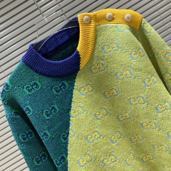 Gucci Letter GG Sweatshirt Green For Men