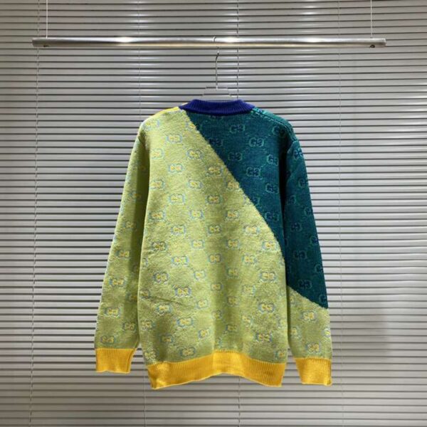 Gucci Letter GG Sweatshirt Green For Men
