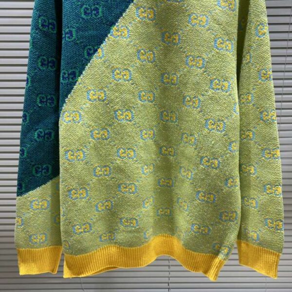 Gucci Letter GG Sweatshirt Green For Men