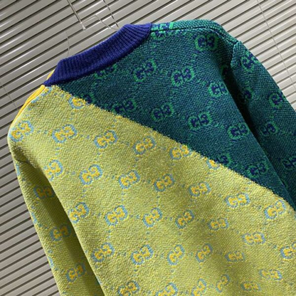 Gucci Letter GG Sweatshirt Green For Men
