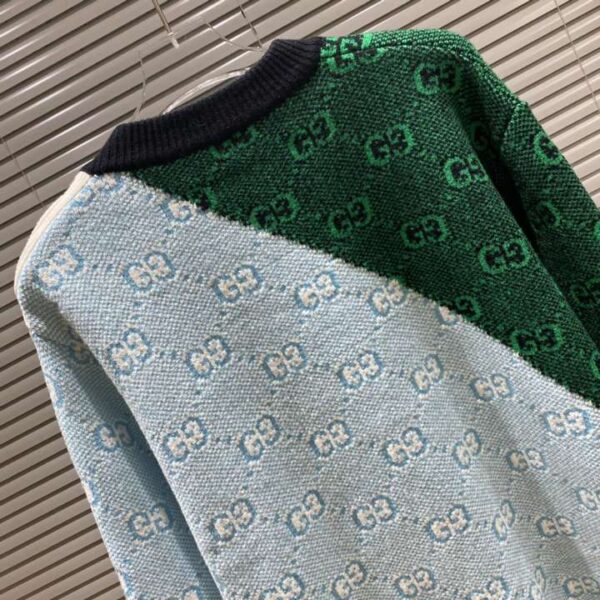Gucci Letter GG Sweatshirt Light Blue For Men