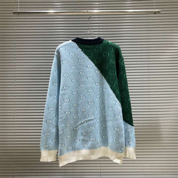 Gucci Letter GG Sweatshirt Light Blue For Men