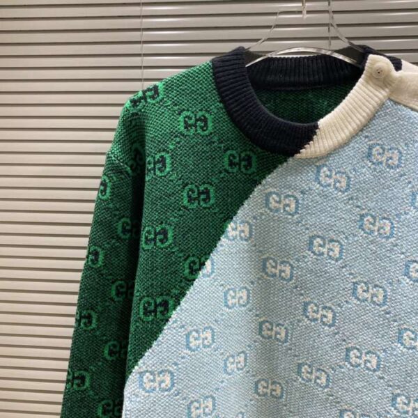 Gucci Letter GG Sweatshirt Light Blue For Men