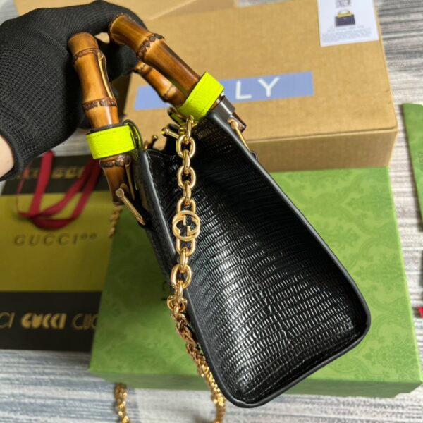 1:1 Replica Gucci Lizard Mini Tote Bag Green For Women, Women's Bags 7.9in/20cm GG