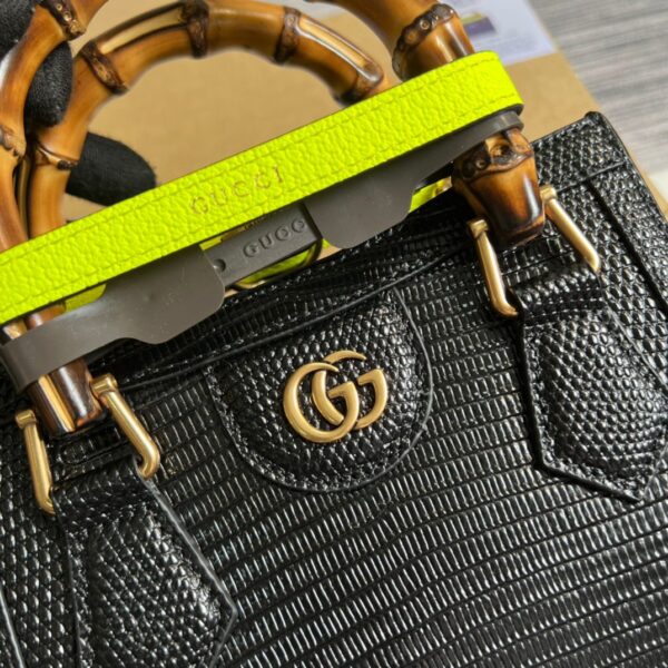 1:1 Replica Gucci Lizard Mini Tote Bag Green For Women, Women's Bags 7.9in/20cm GG