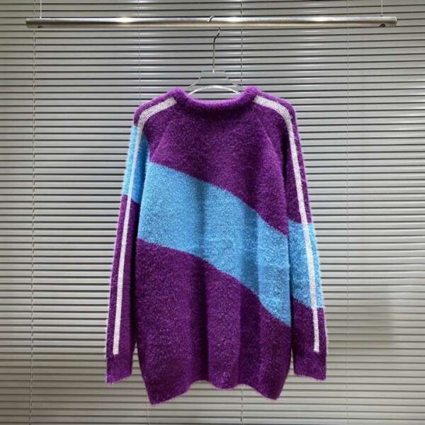 Gucci Long Sleeves Knitted Sweatshirt Purple For Men