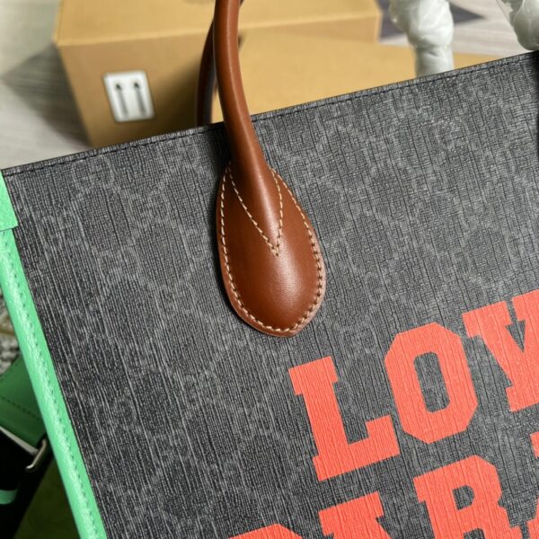 1:1 Replica Gucci Love Parade Gucci Tote Bag Green For Women, Women's Bags 12.2in/31cm GG