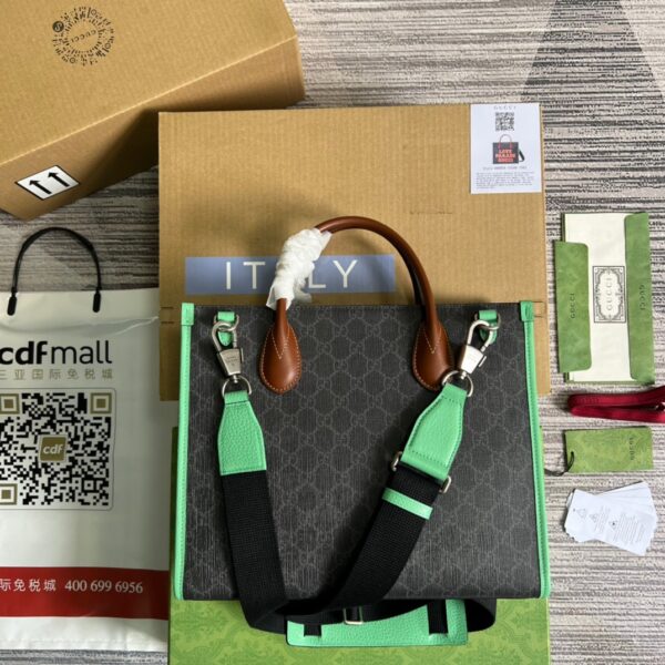 1:1 Replica Gucci Love Parade Gucci Tote Bag Green For Women, Women's Bags 12.2in/31cm GG