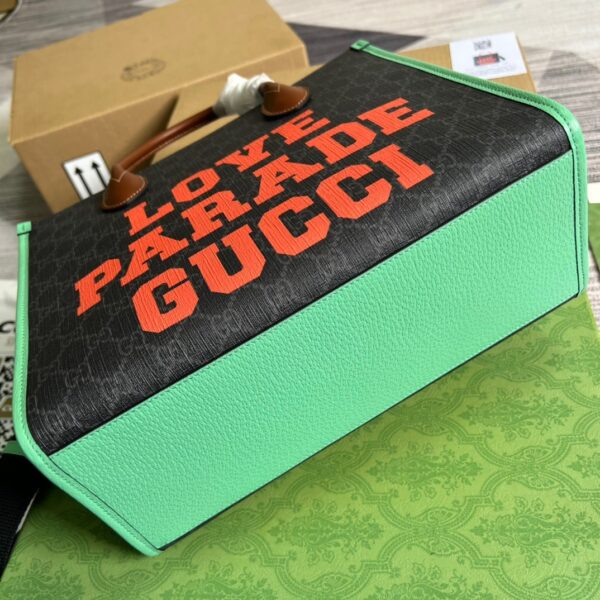 1:1 Replica Gucci Love Parade Gucci Tote Bag Green For Women, Women's Bags 12.2in/31cm GG