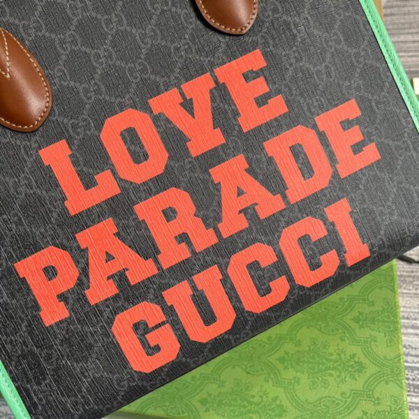 1:1 Replica Gucci Love Parade Gucci Tote Bag Green For Women, Women's Bags 12.2in/31cm GG
