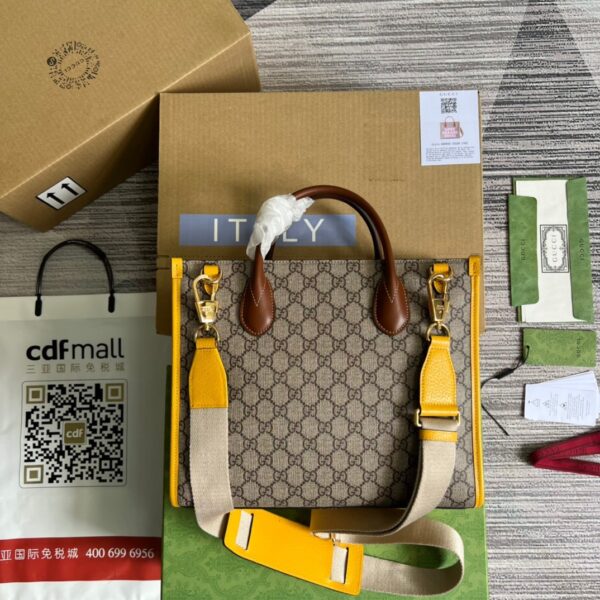 1:1 Replica Gucci Love Parade Gucci Tote Bag Yellow For Women, Women's Bags 12.2in/31cm GG