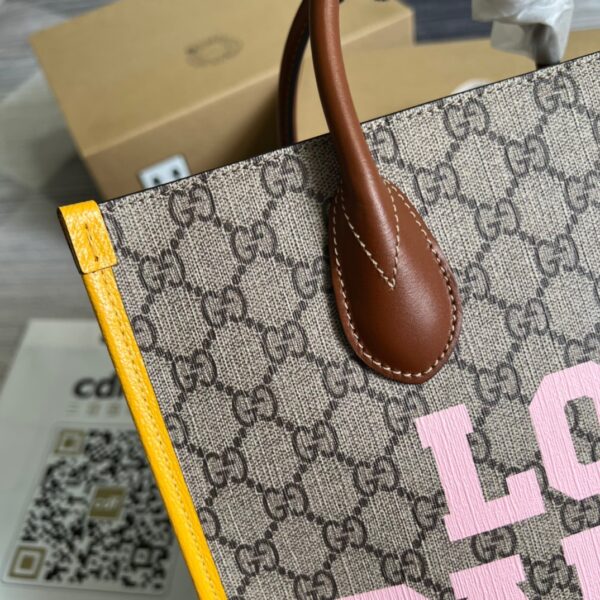 1:1 Replica Gucci Love Parade Gucci Tote Bag Yellow For Women, Women's Bags 12.2in/31cm GG