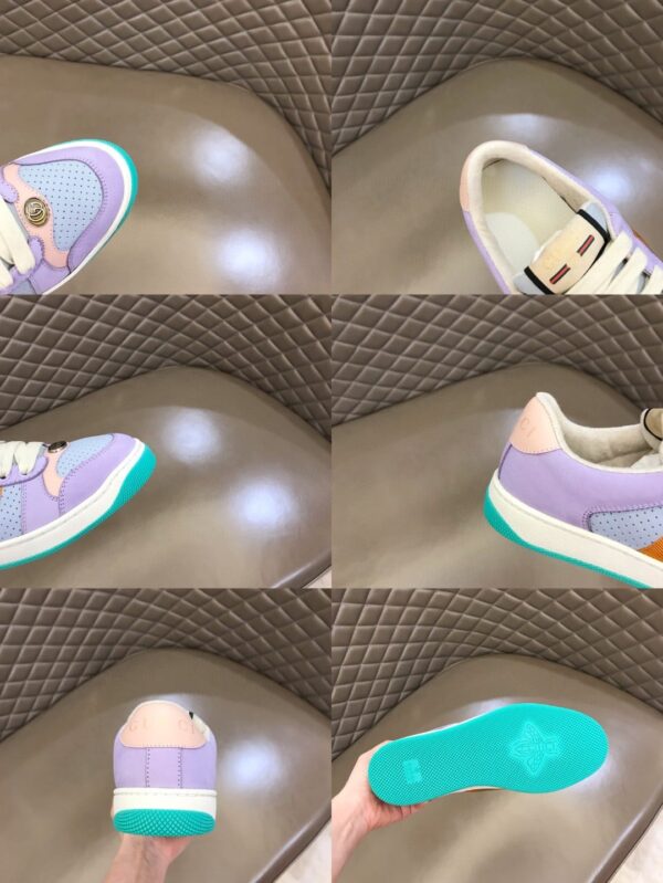 Gucci Lovelight Screener Sneaker Lilac For Women GG Shoes ‎708295 0YIA0 5380