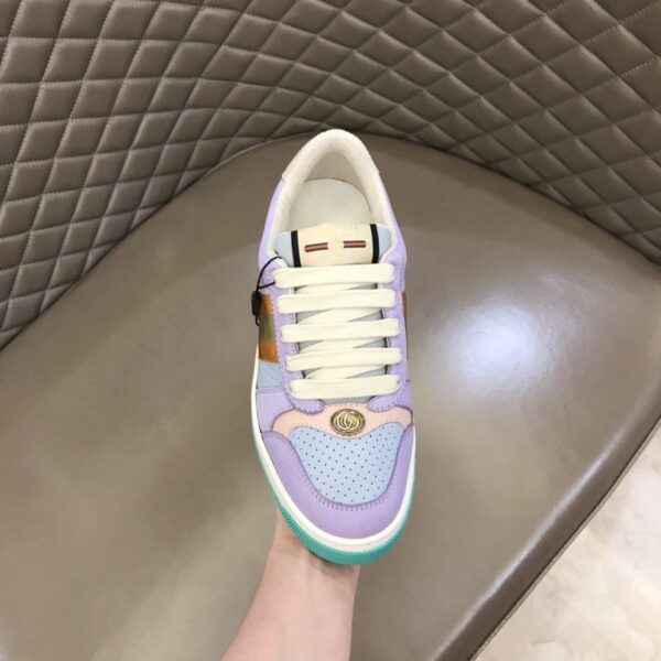 Gucci Lovelight Screener Sneaker Lilac For Women GG Shoes ‎708295 0YIA0 5380