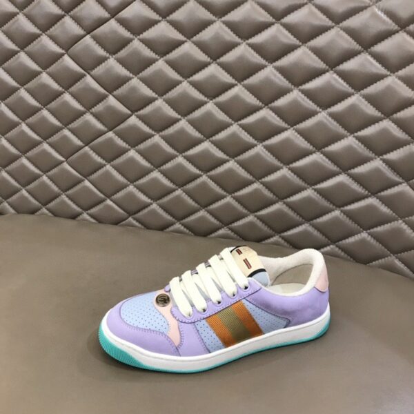 Gucci Lovelight Screener Sneaker Lilac For Women GG Shoes ‎708295 0YIA0 5380