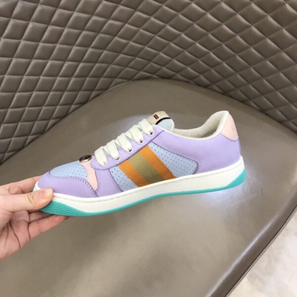 Gucci Lovelight Screener Sneaker Lilac For Women GG Shoes ‎708295 0YIA0 5380