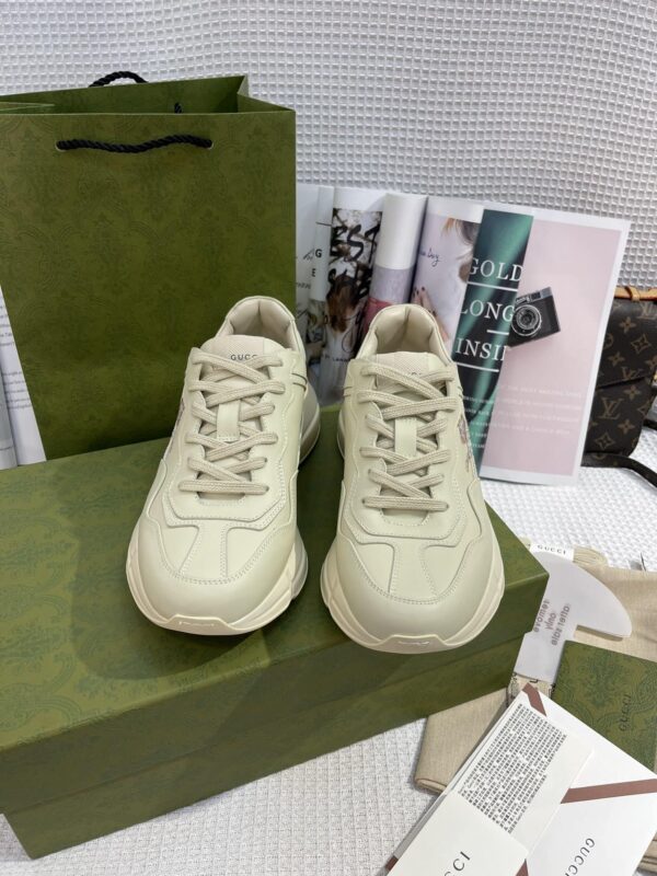 Gucci Lunar New Year Women's Rhyton Sneaker With Tiger Beige For Women GG 687626 DRW00 9522