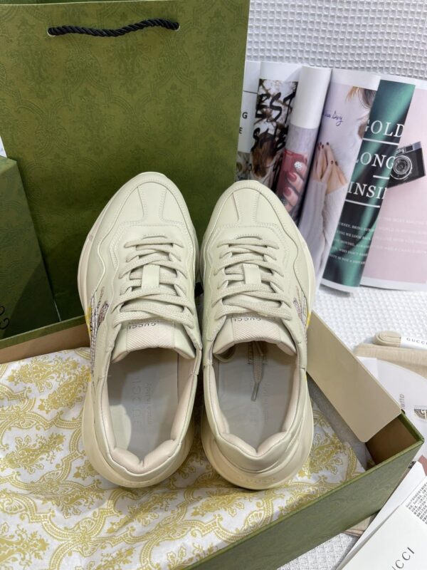 Gucci Lunar New Year Women's Rhyton Sneaker With Tiger Beige For Women GG 687626 DRW00 9522
