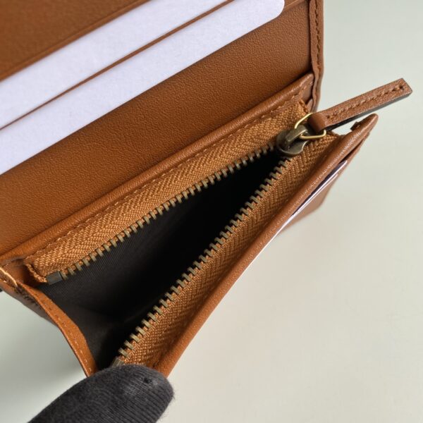 Gucci Marmont Card Case Wallet Brown Women’s Wallet 11cm/4.3in GG 466492