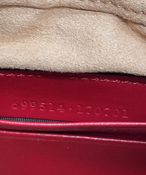1:1 Replica Gucci Marmont Half Moon Shaped Mini Bag Red For Women, Women's Bags 8.5in/22cm GG
