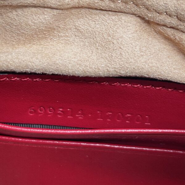 1:1 Replica Gucci Marmont Half Moon Shaped Mini Bag Red For Women, Women's Bags 8.5in/22cm GG