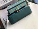 1:1 Replica Gucci Marmont Matelassé Mini Bag Green Matelassé Chevron For Women 8.5in/22cm GG 446744