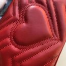 1:1 Replica Gucci Marmont Matelassé Mini Bag  Red Matelassé Chevron  For Women 8.5in/22cm GG 446744