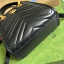 1:1 Replica Gucci Marmont Matelasse Mini Bag Black For Women, Women's Bags 7.5in/19cm GG ‎696123 DTDHT 1000