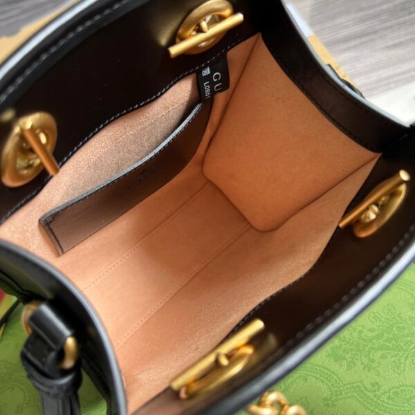 1:1 Replica Gucci Marmont Matelasse Mini Bag Black For Women, Women's Bags 7.5in/19cm GG ‎696123 DTDHT 1000