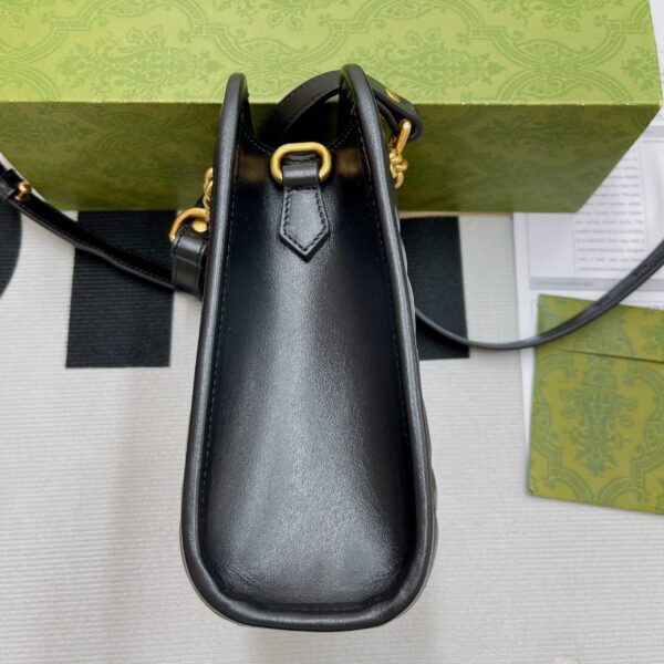 1:1 Replica Gucci Marmont Matelasse Mini Bag Black For Women, Women's Bags 7.5in/19cm GG ‎696123 DTDHT 1000