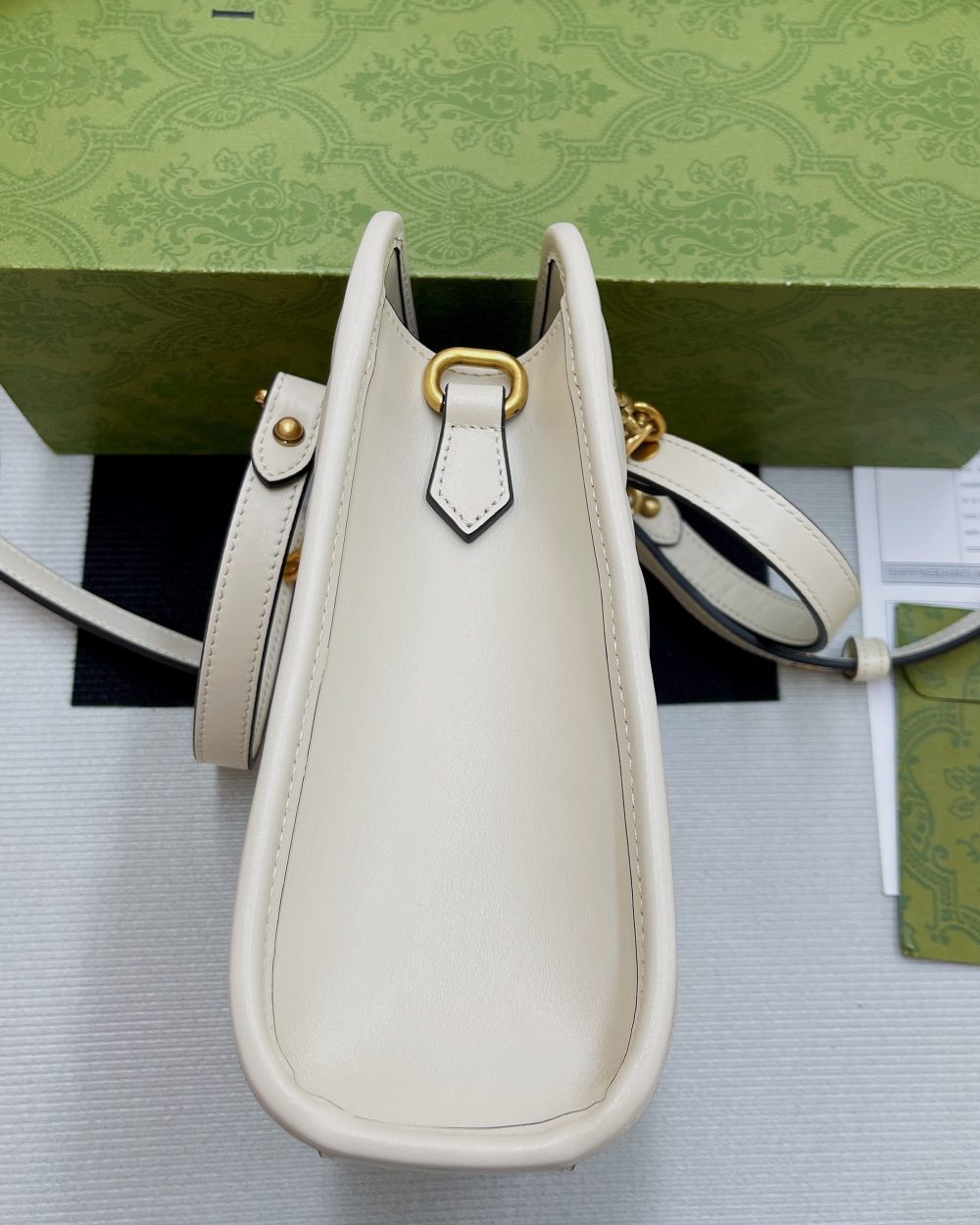 1:1 Replica Gucci Marmont Matelasse Mini Bag White For Women, Women's Bags 7.5in/19cm GG ‎696123 DTDHT 9022
