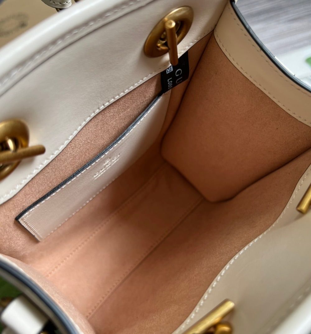 1:1 Replica Gucci Marmont Matelasse Mini Bag White For Women, Women's Bags 7.5in/19cm GG ‎696123 DTDHT 9022