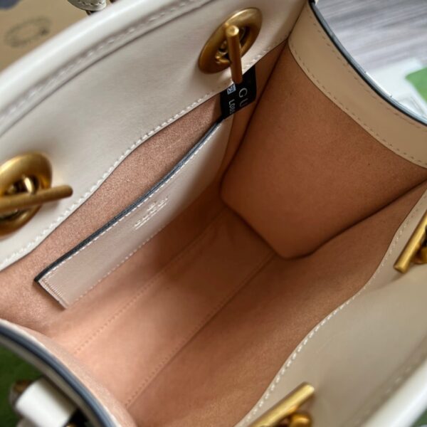 1:1 Replica Gucci Marmont Matelasse Mini Bag White For Women, Women's Bags 7.5in/19cm GG ‎696123 DTDHT 9022