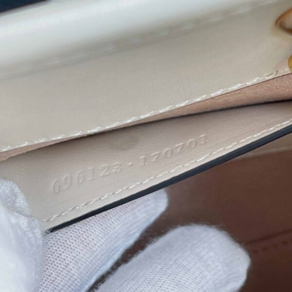 1:1 Replica Gucci Marmont Matelasse Mini Bag White For Women, Women's Bags 7.5in/19cm GG ‎696123 DTDHT 9022