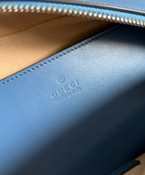 1:1 Replica Gucci Marmont Matelasse Shoulder Bag Blue For Women, Women's Bags 9.5in/24cm GG 634936 UM8BF 4340