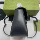 1:1 Replica Gucci Marmont Mini Top Handle Bag Black For Women, Women's Bags 8.3in/21cm GG ‎