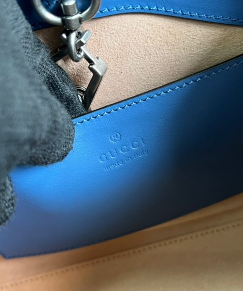 1:1 Replica Gucci Marmont Small Matelasse Tote Blue For Women, Women's Bags 26.5 in/10.4cm GG ‎‎675796 UM8BF 4340