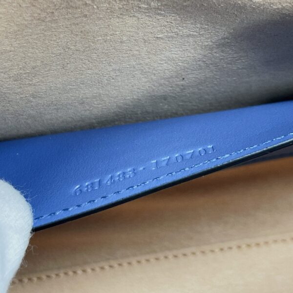 1:1 Replica Gucci Marmont Small Matelasse Tote Blue For Women, Women's Bags 26.5 in/10.4cm GG ‎‎675796 UM8BF 4340