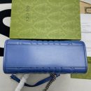 1:1 Replica Gucci Marmont Small Matelasse Tote Blue For Women, Women's Bags 26.5 in/10.4cm GG ‎‎675796 UM8BF 4340