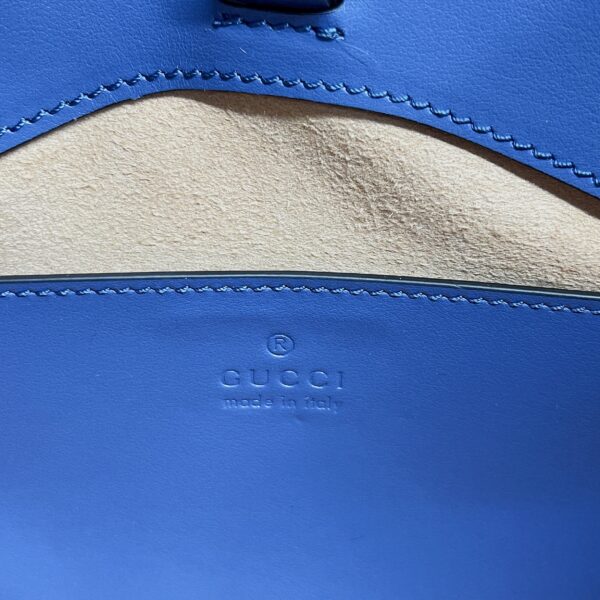 1:1 Replica Gucci Marmont Small Matelasse Tote Blue For Women, Women's Bags 26.5 in/10.4cm GG ‎‎675796 UM8BF 4340